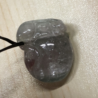 淡蓝碧玺如意挂坠 规格/mm 重量 3.4克 编码 61001038