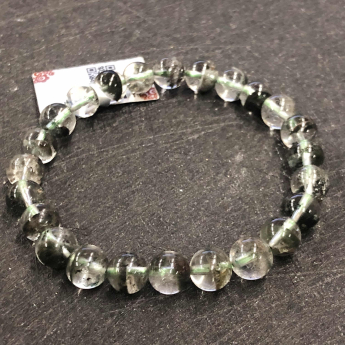 绿幽灵圆形手链 规格8.5mm 重量 19克 编码 92100026
