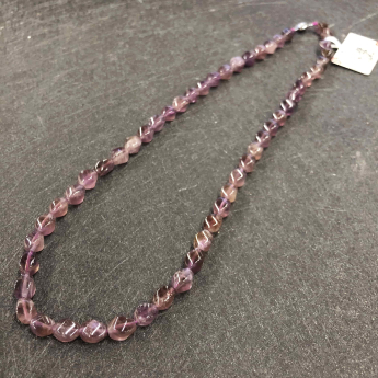 紫晶螺旋珠项链 规格10*7mm 重量 // 编码 29900424
