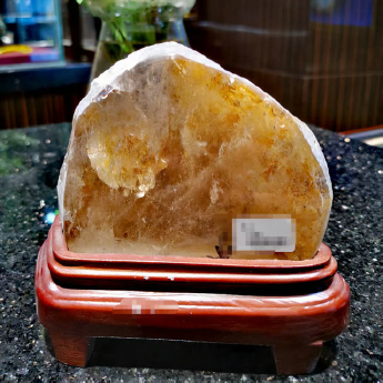 原矿景石摆件 规格高13*15*5cm 重量 0.92千克 编码 22001272