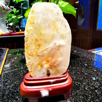 原矿景石摆件 规格高18*8*3.5cm 重量 0.64千克 编码 22001273