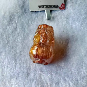 铜顺发皮丘挂坠 规格27*17*19mm 重量 11.18克 编码 92251758