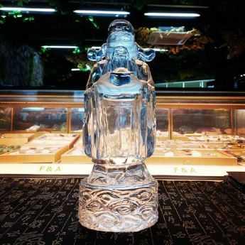 白晶财神摆件 规格35*13cm 重量 5.1千克 编码 39077408