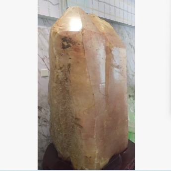 黄红胶花晶中晶原矿晶王