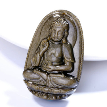 金曜石阿弥陀佛挂坠（大号带链） 规格坠53*34链6mm 重量 39克 编码 82201111