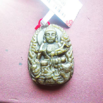 金曜石普贤菩萨挂坠（小） 规格高38宽27mm 重量 18克 编码 82200682