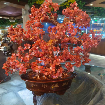 和乐生财招财树-红玛瑙 规格高35宽35cm 重量 // 编码 94000158