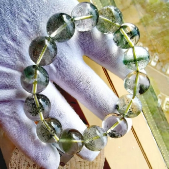 绿幽灵圆形手链 规格15.5mm 重量 75克 编码 92100091