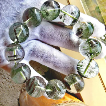 绿幽灵圆形手链 规格15mm 重量 68克 编码 29900366