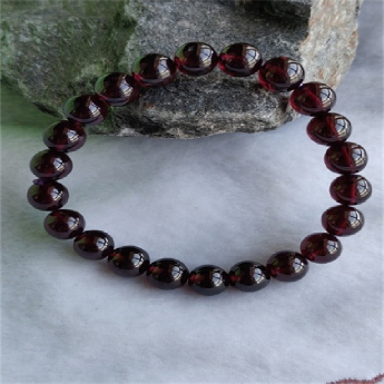 星光石榴石圆形手链 规格6mm 重量 13克 编码 82102923