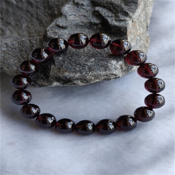 星光石榴石圆形手链 规格9mm 重量 32克 编码 82102929