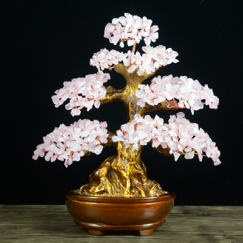 粉晶发财树-财福树 规格高30 cm 重量 // 编码 94000537