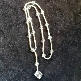 白晶圆珠+配饰或配珠手链+项链（套） 规格8mm 重量 // 编码 16800172（多种搭配看图选款）