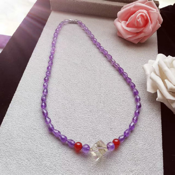 百搭天然水晶项链（DIYB款6mm） 规格6/长380-500mm 重量 /克 编码 16800235（多种搭配看图选款）