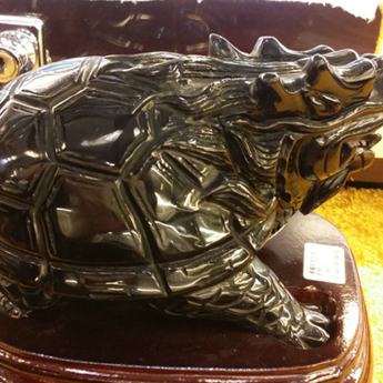 黑曜石龙龟摆件 规格// 重量 // 编码 31071056