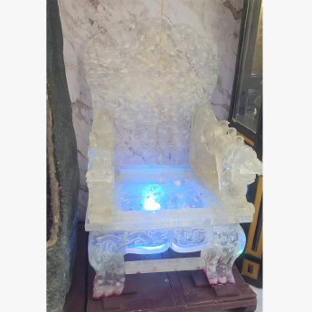 白晶龙椅(水晶大王收藏） 规格// 重量 // 编码 19003215