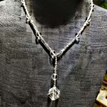 白晶圆珠+配饰或配珠手链+项链（套） 规格8mm 重量 // 编码 16800172（多种搭配看图选款）