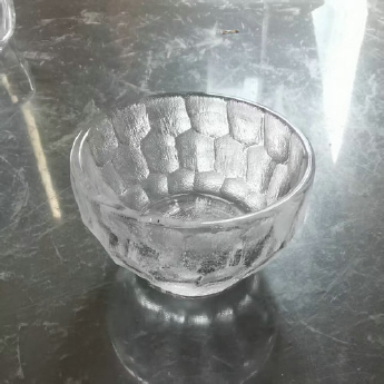 原石水晶冰烧碗（锤纹） 规格宽10高6cm 重量 // 编码 35102662