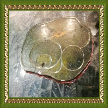 黄铜矿茶几台(水晶大王收藏) 规格50*60*55/ 重量 // 编码 10001191