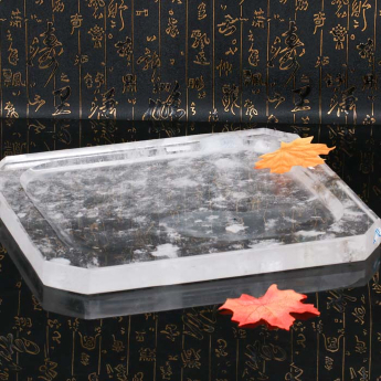 原石水晶去痔原石板(方)(切角)C款 规格45*31*3/ 重量 // 编码 40000087