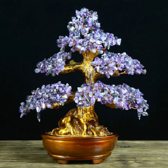 紫晶发财树-财福树 规格高30 cm 重量 // 编码 94000535