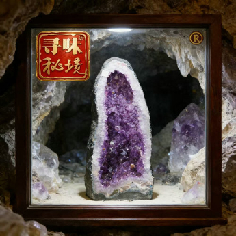 紫晶洞 规格107*25*26cm 重量 72.8千克 编码 10001255