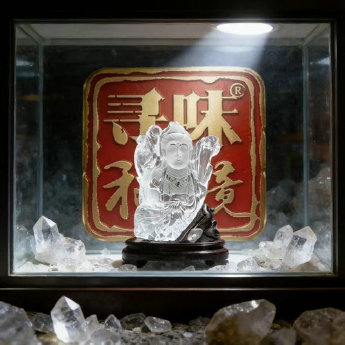 (澳区24)白晶观音摆件(水晶大王收藏) 规格// 重量 // 编码 11001153