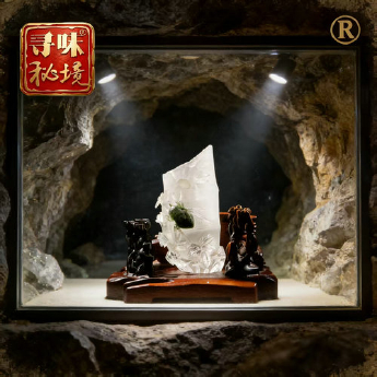 幽灵精雕知足常乐摆件（水晶大王收藏） 规格// 重量 // 编码 33002789