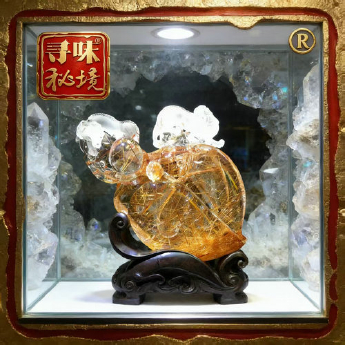 B860泰晶摆件（松下放牛娃）（水晶大王收藏） 规格38*19*8cm 重量 // 编码 92900593