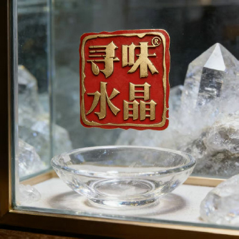 原石水晶味碟 规格8.7*2.5/ 重量 / 编码 35200068