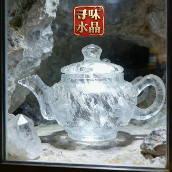 原石水晶梅花茶壶(礼盒#14) 规格// 重量 / 编码 35200355
