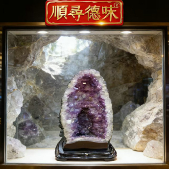 紫晶洞 规格28*27*58cm 重量 /千克 编码 22300419