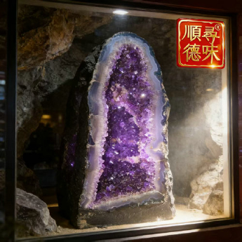 紫晶洞 规格48*18*17cm 重量 10.52千克 编码 10001641