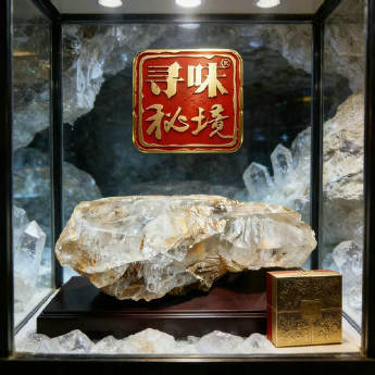 巨型水胆水晶矿标摆件（水晶大王收藏）（非卖品） 规格66*21/ 重量 // 编码 17003086