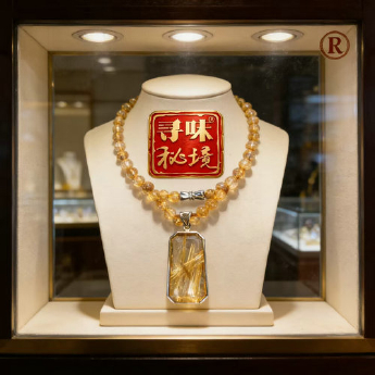 泰晶圆珠链+包边泰晶挂坠套链 规格/mm 重量 /克 编码 65000151