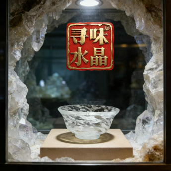 原石水晶斜面直口饭碗礼包#34 规格11*5.5/ 重量 / 编码 35200343