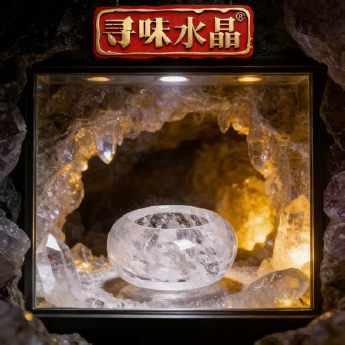 原石水晶厚壁小茶杯(内直) 规格7*3.9/ 重量 / 编码 35200200