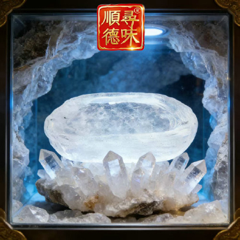 原石水晶餐碟（加厚原石） 规格50*32cm 重量 // 编码 35102371