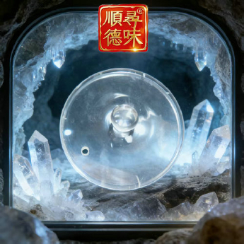 原石水晶锅盖(水晶柄) 规格23cm 重量 // 编码 35102168