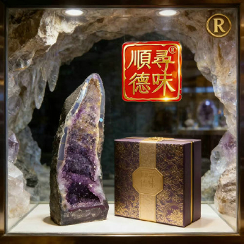 紫晶洞 规格70*18*20cm 重量 24千克 编码 10001355