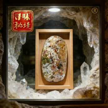 花幽灵原矿石摆件(1件套、带盒）(水晶大王收藏) 规格66*34/ 重量 100克 编码 19002734