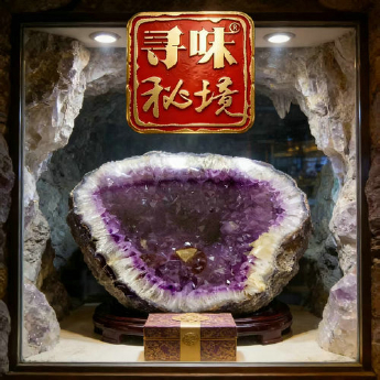 紫晶洞茶几(水晶大王收藏) 规格// 重量 /千克 编码 72112012