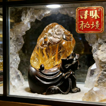 泰晶笑佛摆件(水精宫殿) 规格8*6*4/ 重量 // 编码 33002733