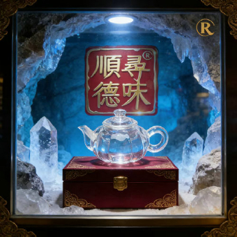 原石水晶南瓜茶壶 规格16*10*9cm 重量 // 编码 35101024