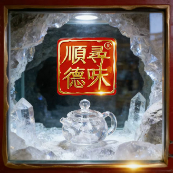 原石水晶短嘴光身茶壶 规格13.5*9cm 重量 // 编码 35102306