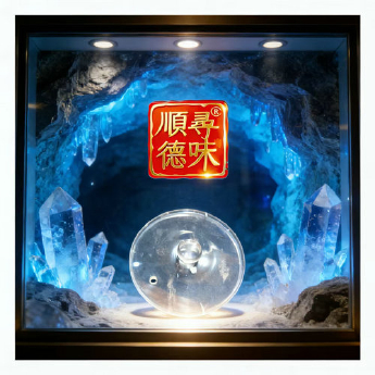 原石水晶锅盖(有孔) 规格28*（1-1.5）cm 重量 // 编码 35100032