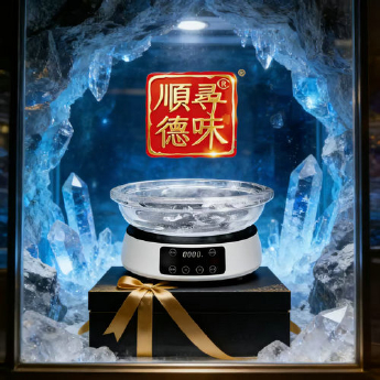 原石水晶锅+大陶炉礼盒套装 规格30*9cm 重量 // 编码 35103266