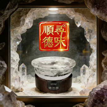 原石水晶锅+小陶炉礼盒套装 规格20*9cm 重量 // 编码 35103261