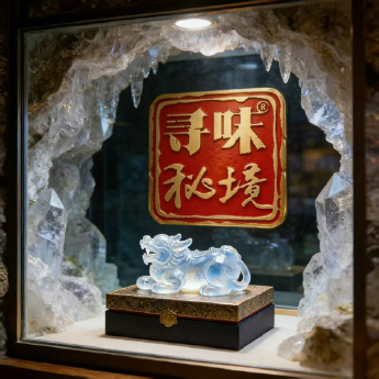 乳白晶皮丘摆件（水晶大王收藏） 规格12*6*7/ 重量 0.56千克 编码 19003246