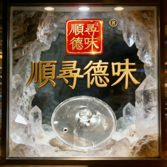 原石水晶锅盖(水晶柄) 规格24cm 重量 // 编码 35102169